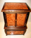 Front View of Altar  Made of Maple Burl & Black Walnut